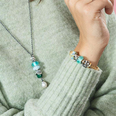 Kerek Zöld Ónix Bead - Trollbeads Ékszerek Magyarország