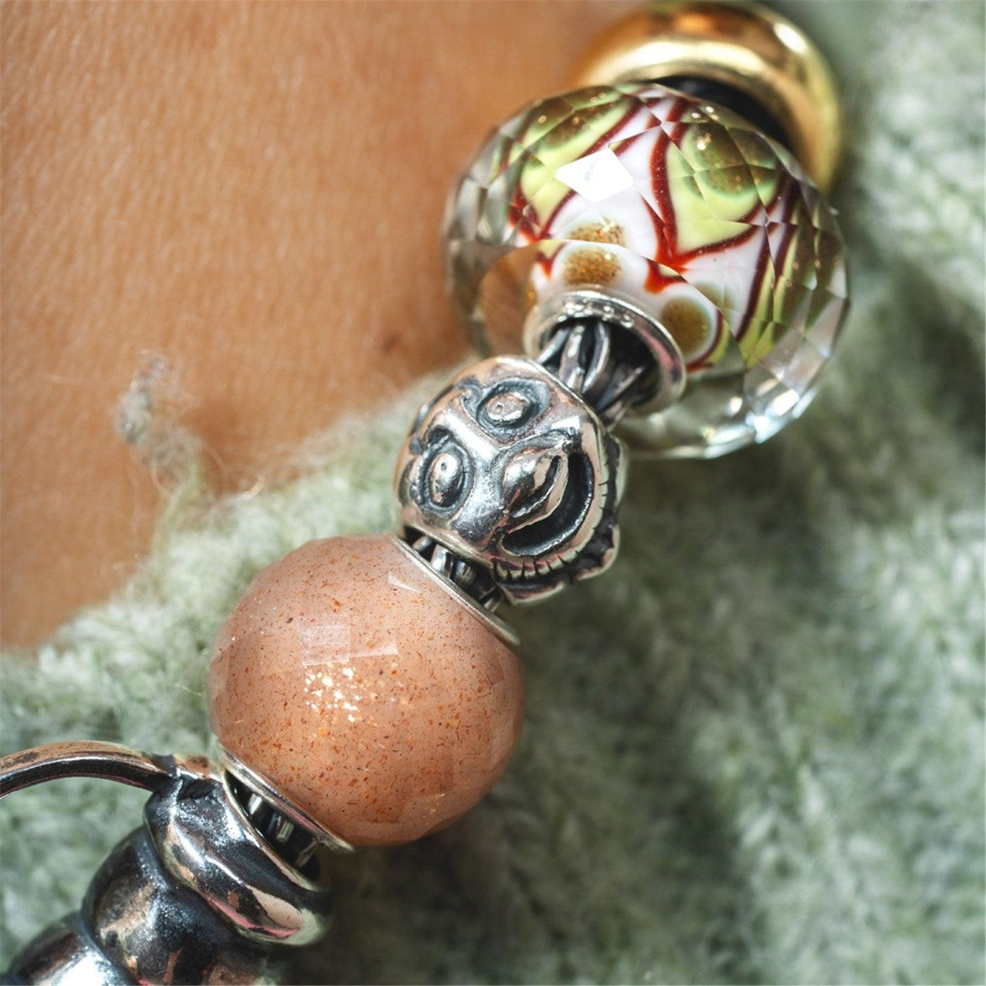Zöld Szimfónia Bead - Trollbeads Ékszerek Magyarország
