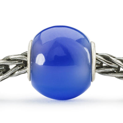 Kerek Kék Achát Bead - Trollbeads Ékszerek Magyarország