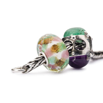 Lila & Zöld Fénykoszorú Bead - Trollbeads Ékszerek Magyarország