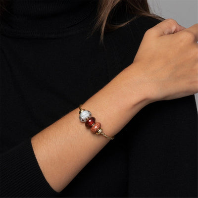 Fazettás Aranykő Bead - Trollbeads Ékszerek Magyarország