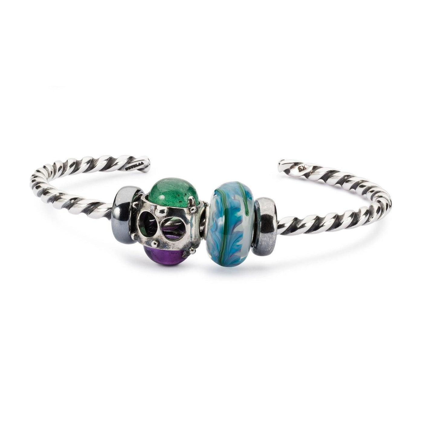 Lila & Zöld Fénykoszorú Bead - Trollbeads Ékszerek Magyarország