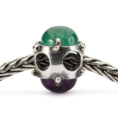Lila & Zöld Fénykoszorú Bead - Trollbeads Ékszerek Magyarország