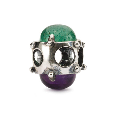 Lila & Zöld Fénykoszorú Bead - Trollbeads Ékszerek Magyarország