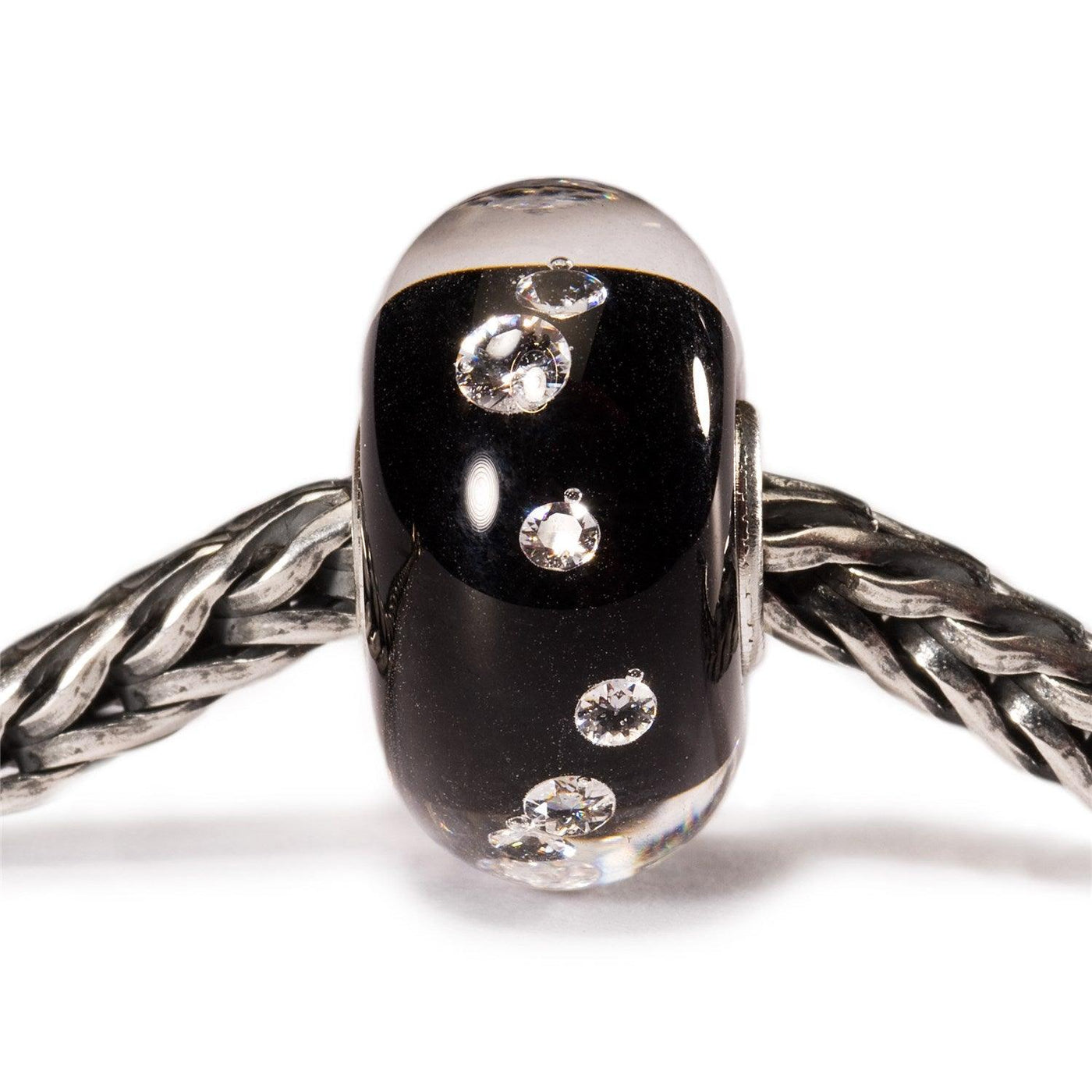 Gyémánt Bead, fekete - Trollbeads Ékszerek Magyarország