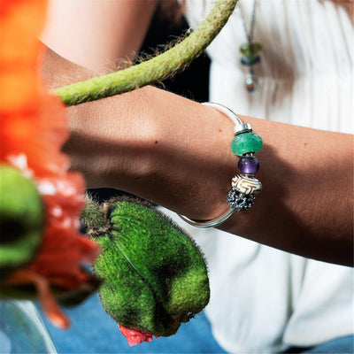 Kerek Ametiszt Bead - Trollbeads Ékszerek Magyarország