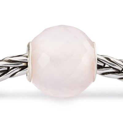 Kerek Rózsakvarc Bead - Trollbeads Ékszerek Magyarország