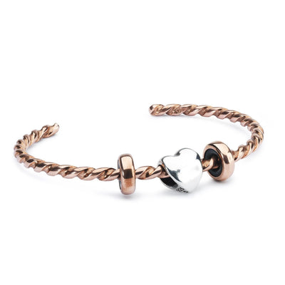 Csavart Vörösréz Karperec - Trollbeads Ékszerek Magyarország